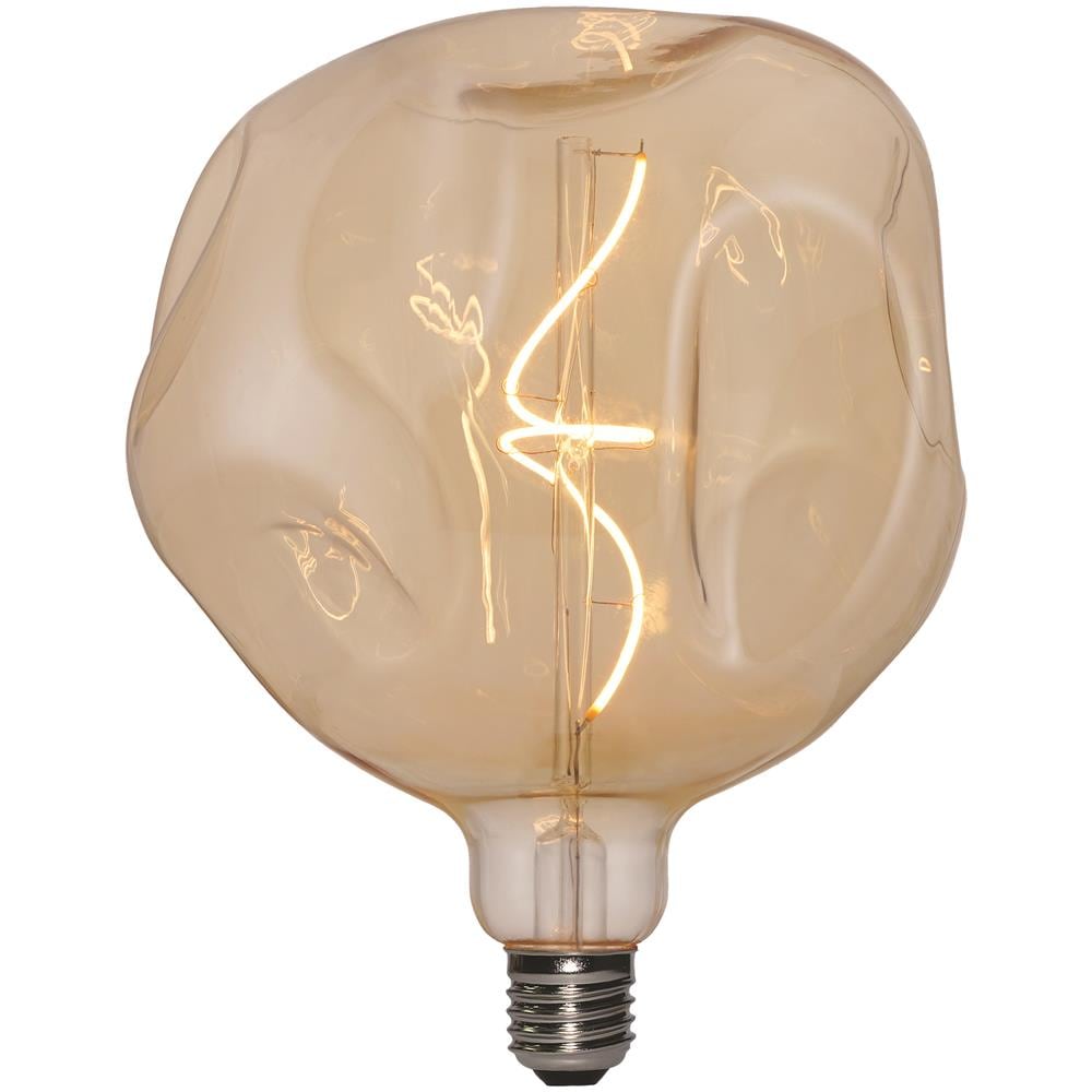 Lampadina Maxi Filament Bumped, Decorativa, Con Filamento A Spirale, Oro In Vetro, 18 X 18 X 21,5 Cm, 1 X E27, 5w, 250lm, 2000k, 240v - Foto 5