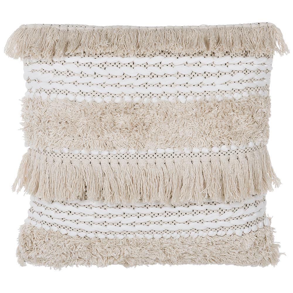 Set Di 2 Cuscini Decorativi Boho 45 X 45 Cm Beige Villur - Foto 2