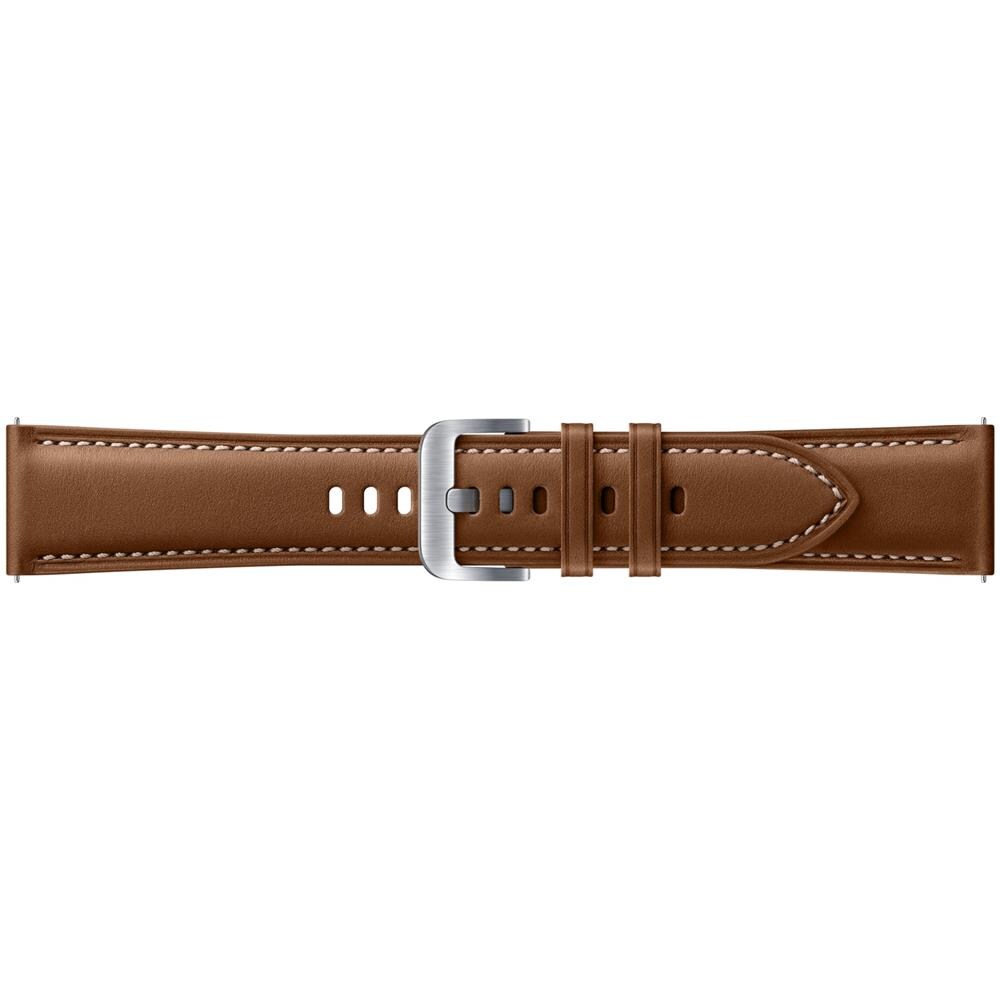 Stitch Leather Band 22mm Galaxy Watch3 Brown M / L - Foto 2