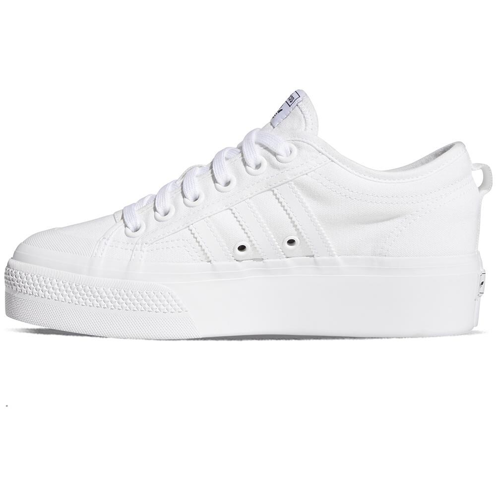 Scarpe adidas - Nizza Platform Mid W FY2782 Ftwwht/Ftwwht/Ftwwht - Sneakers  - Scarpe basse - Donna | escarpe.it