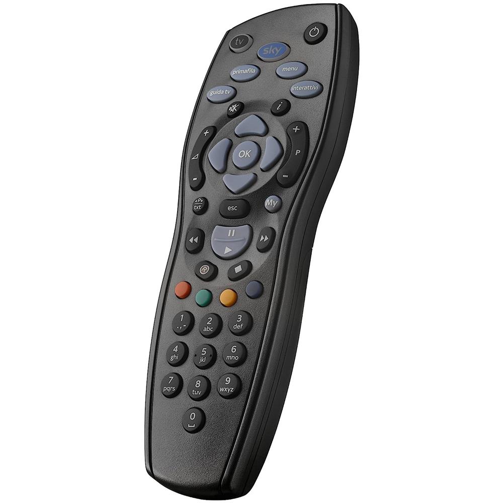 716 Mini Telecomando Universale per TV e Decoder My Sky / My Sky HD Colore Nero - Foto 2