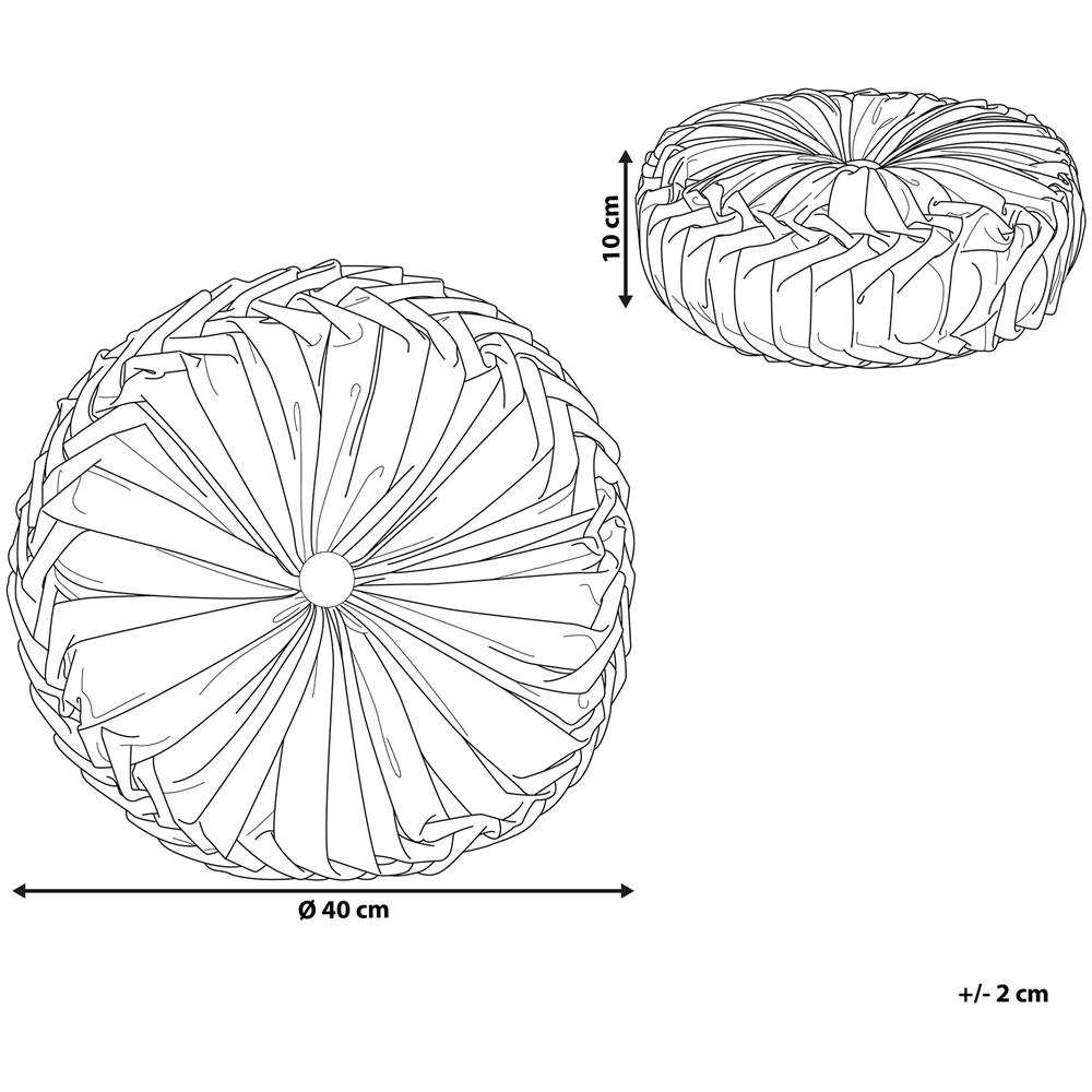 Cuscino Rotondo Rosa Ø 40 Udala - Foto 2