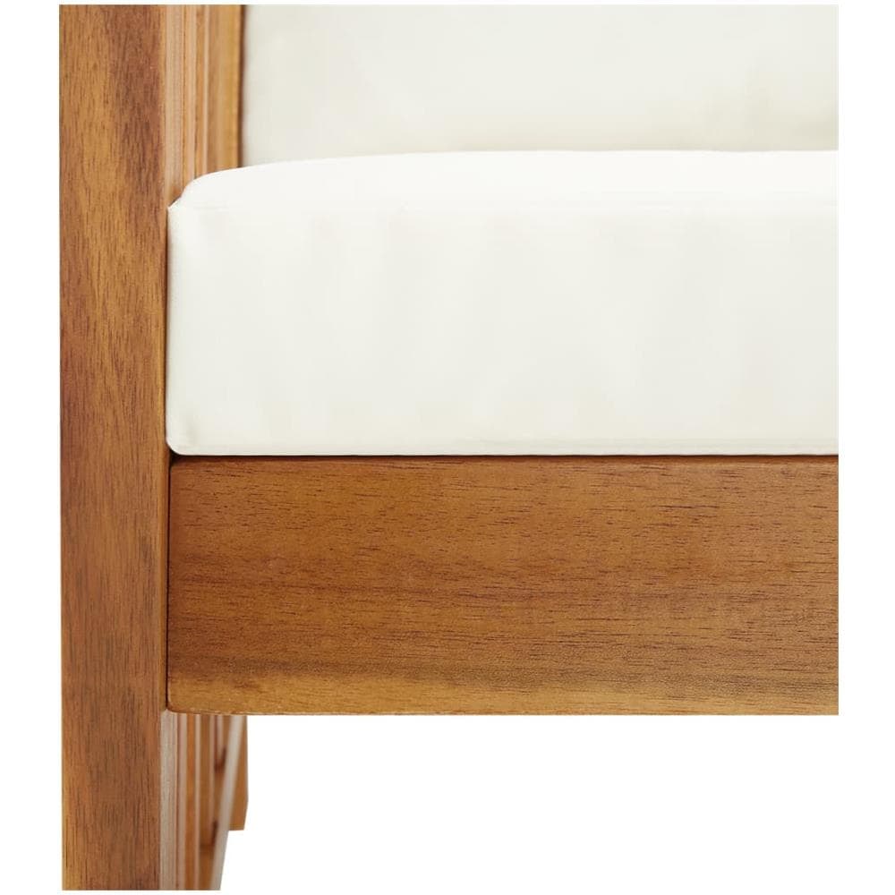 Set Divani Da Giardino 4 Pz Con Cuscini In Massello Di Acacia - Foto 8