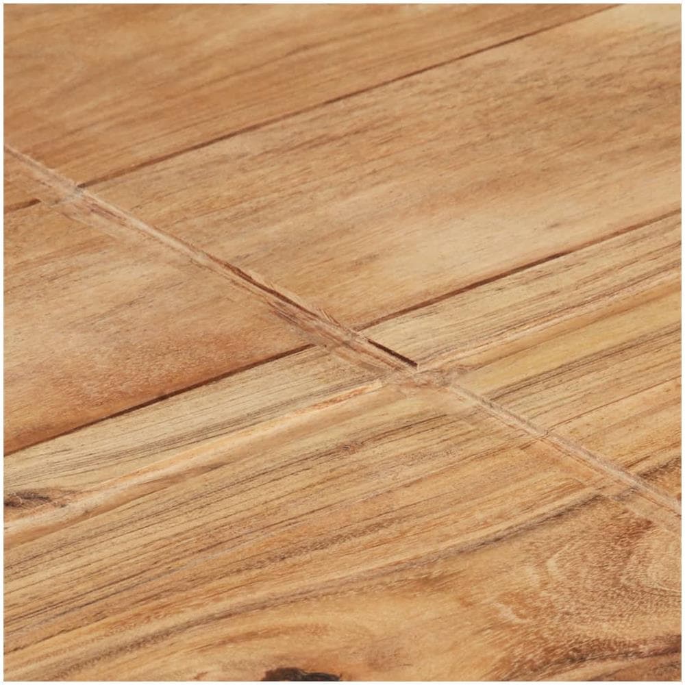 Tavolino Da Caff? 80x80x28 Cm In Legno Massello Di Acacia - Foto 2