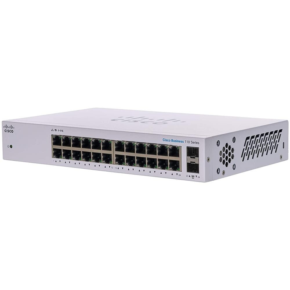 Switch CBS110 24 Porte Gigabit Ethernet 10 / 100 / 1000 Mbps RJ45 con 2 Porte SFP Unmanaged - Foto 1