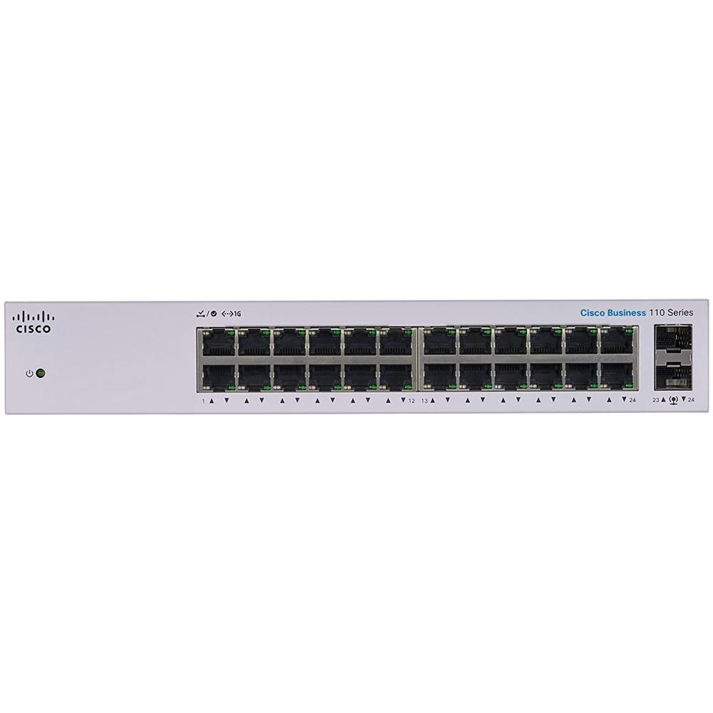 Switch CBS110 24 Porte Gigabit Ethernet 10 / 100 / 1000 Mbps RJ45 con 2 Porte SFP Unmanaged - Foto 2