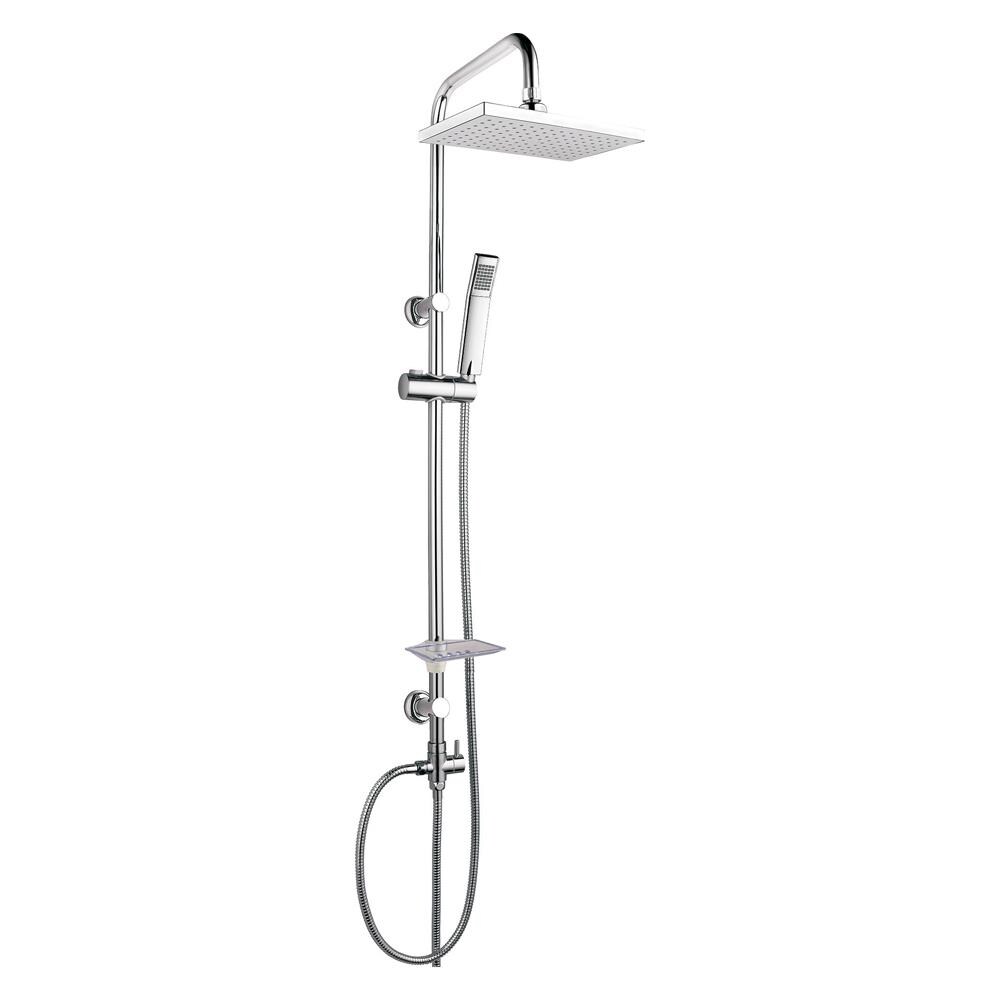 Ogomondo Colonna Doccia Attrezzata Beta Ottone Cromato Con Staffe A Muro In Abs - Foto 1