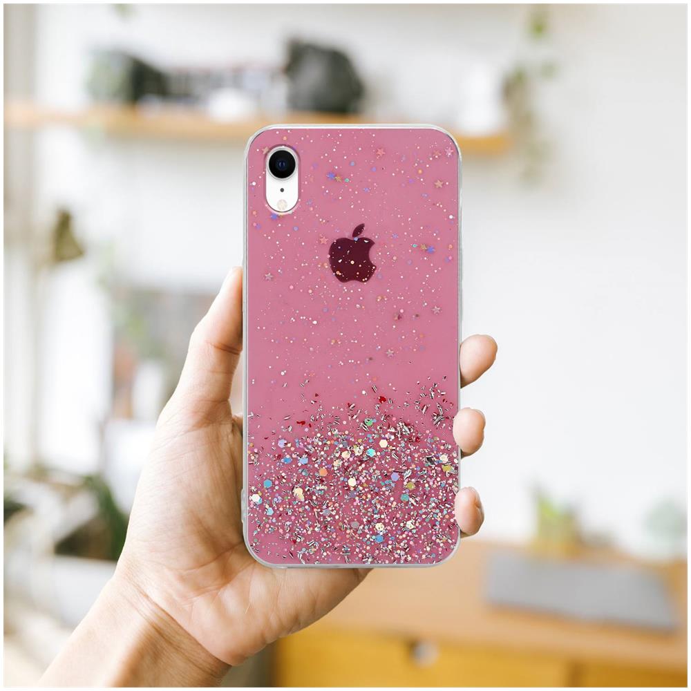 Cadorabo Custodia Compatibile Con Apple Iphone Xr In Rosa Con Glitter - Coperchio Protettivo In Silicone Tpu Flessibile Con Glitter Scintillanti - Foto 8