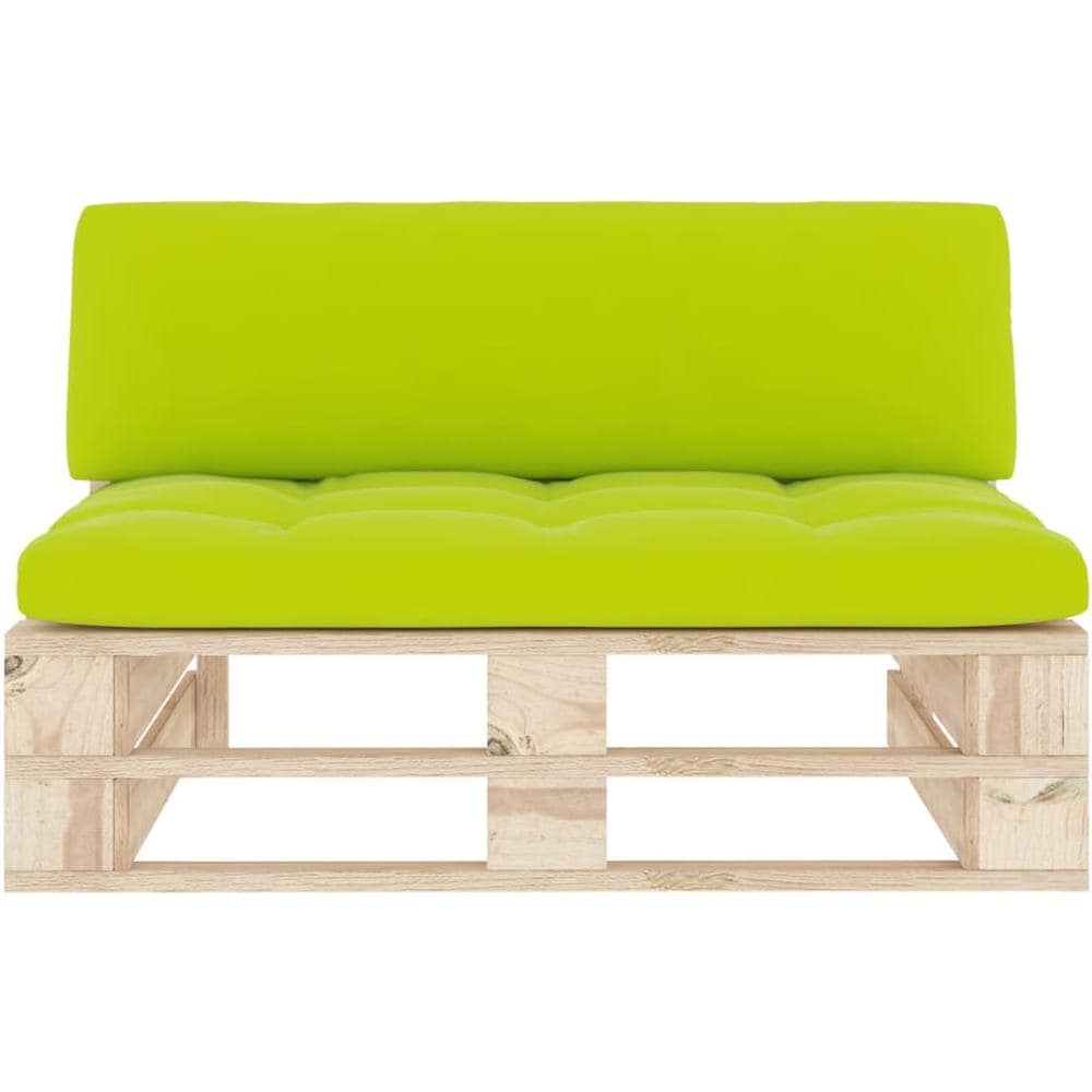 Divano Centrale Giardino Su Pallet In Legno Di Pino Impregnato - Foto 3