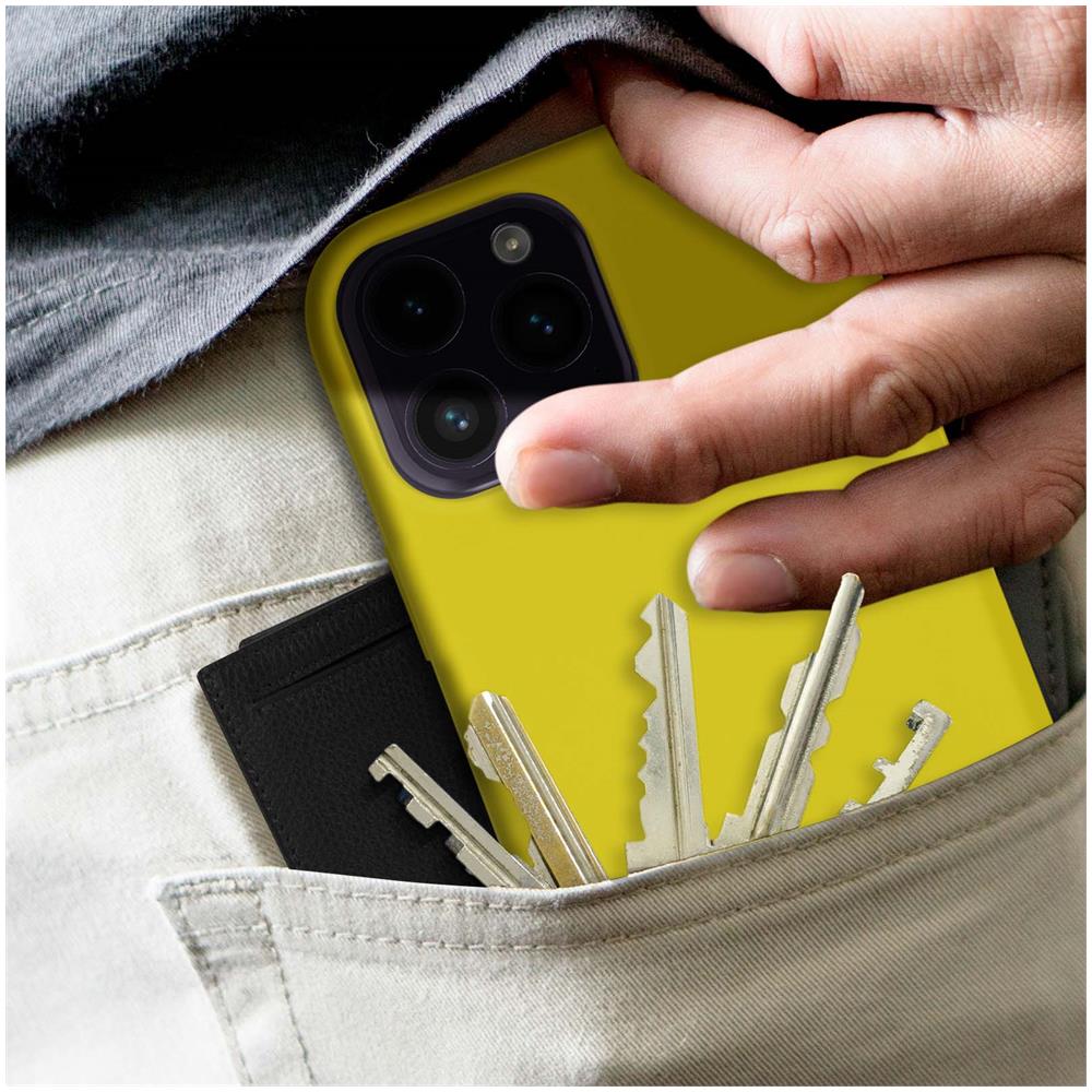 Cover Per Iphone 14 Pro Max In Silicone Semi-rigido Soft-touch Gialla - Foto 5