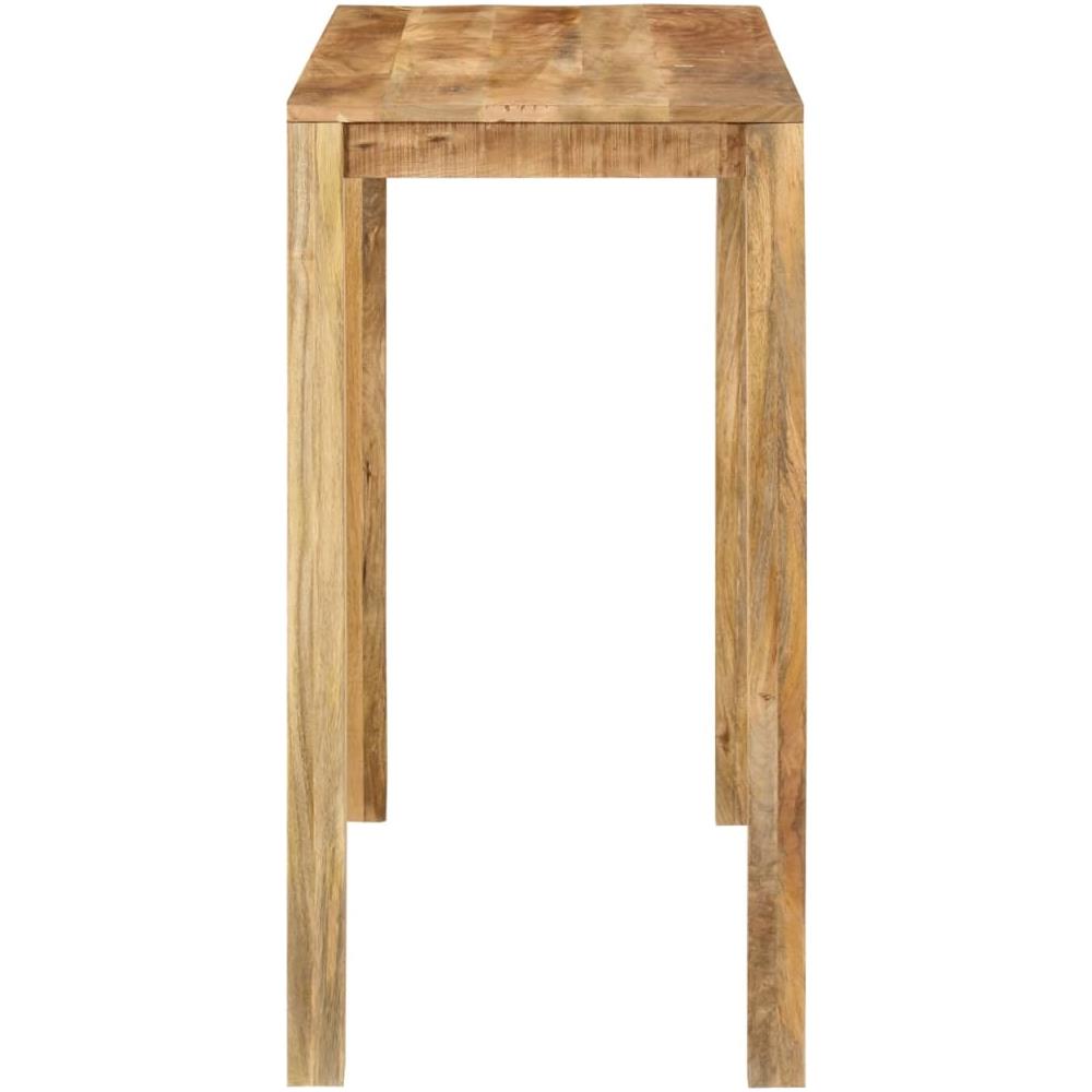Tavolo Da Bar 112x55x108 Cm In Legno Massello Di Mango - Foto 3