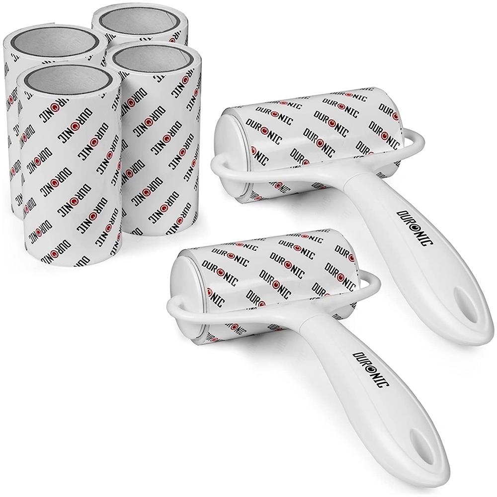 Roll2x4 Rullo Levapelucchi Con 4 Ricariche | 360 Strappi Extra Adesivi | Lint Remover Per Abbigliamento | Rullo Adesivo Per Peli Di Animali | Rulli Per Lanugine E Pelucchi - Foto 1