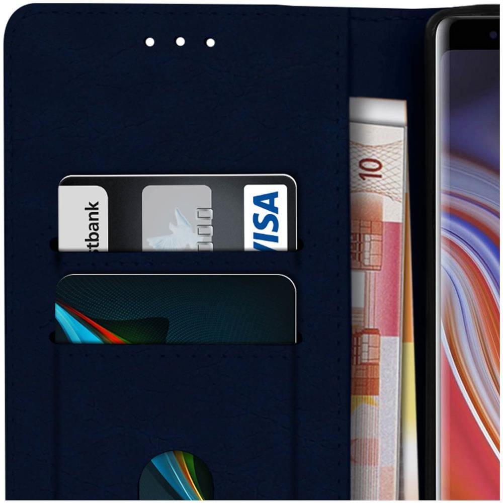 Custodia Samsung Galaxy Note 9 Custodia Portadocumenti Funzione Supporto Blu - Foto 2