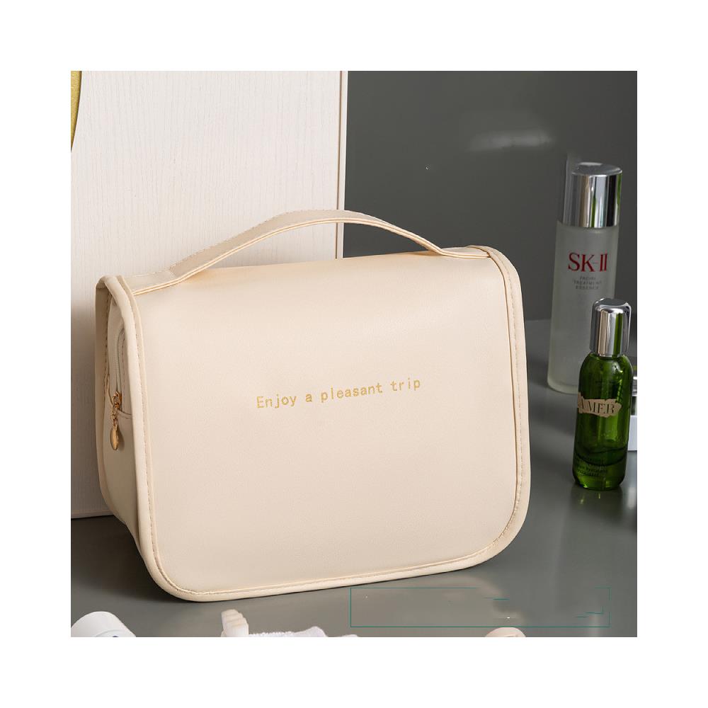 Borsa Da Toilette Da Appendere Per Il Viaggio Beige - Foto 2