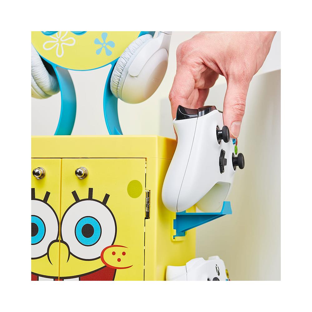 Armadietto Da Gioco Ispirato A Spongebob Squarepants Per 4 Controller - 10 Giochi - 1 Auricolare - Foto 2