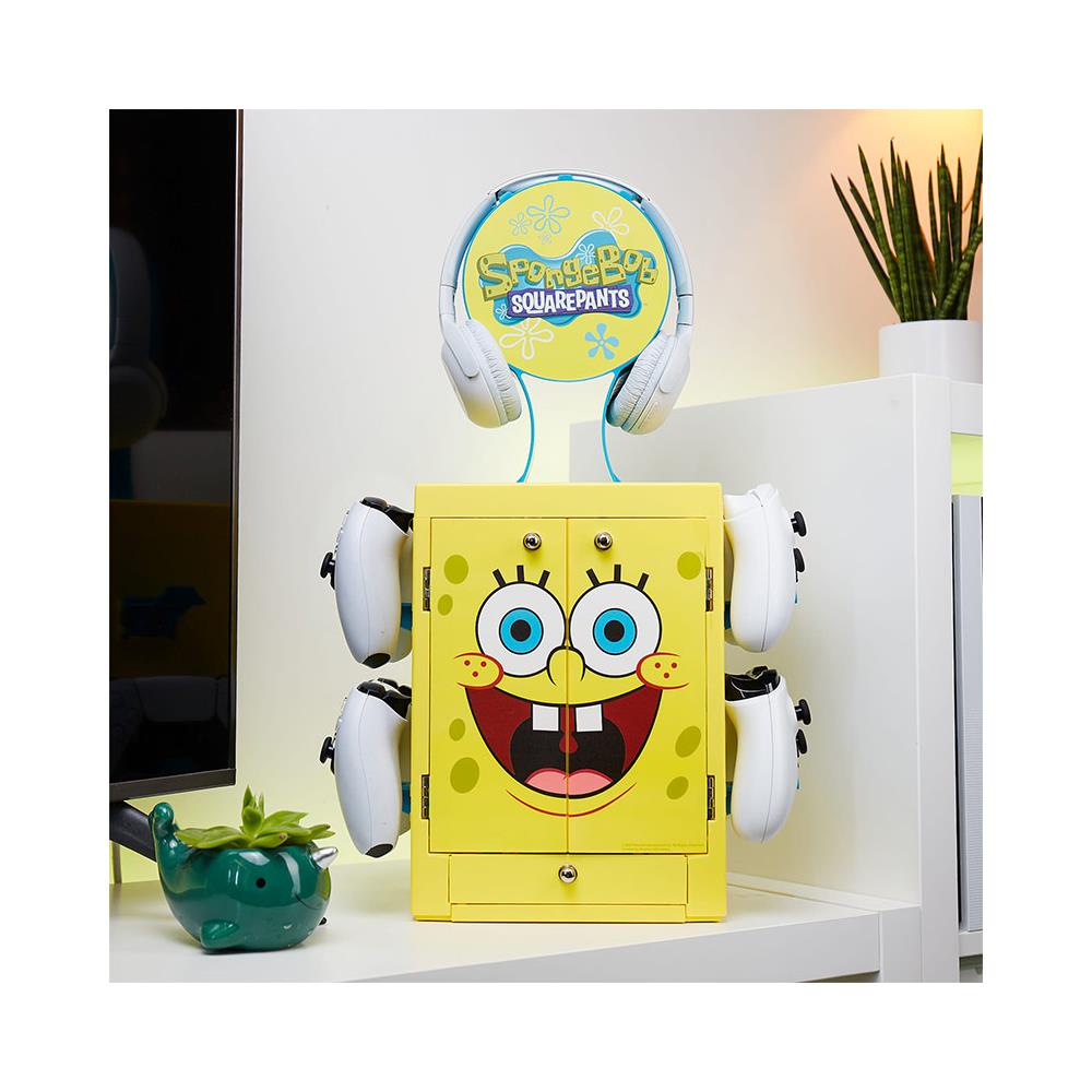 Armadietto Da Gioco Ispirato A Spongebob Squarepants Per 4 Controller - 10 Giochi - 1 Auricolare - Foto 7