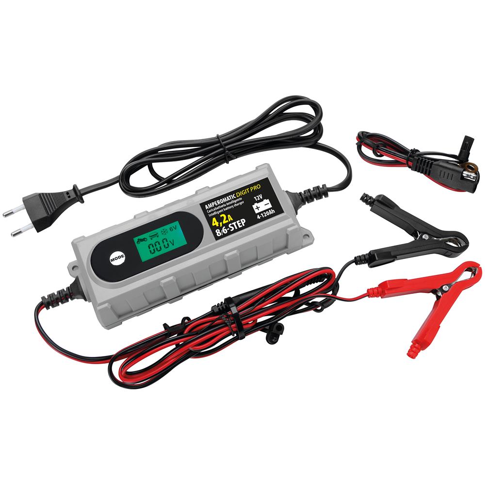 Amperomatic Digit Pro, Caricabatteria Intelligente, 12v - 4,2a - Foto 1