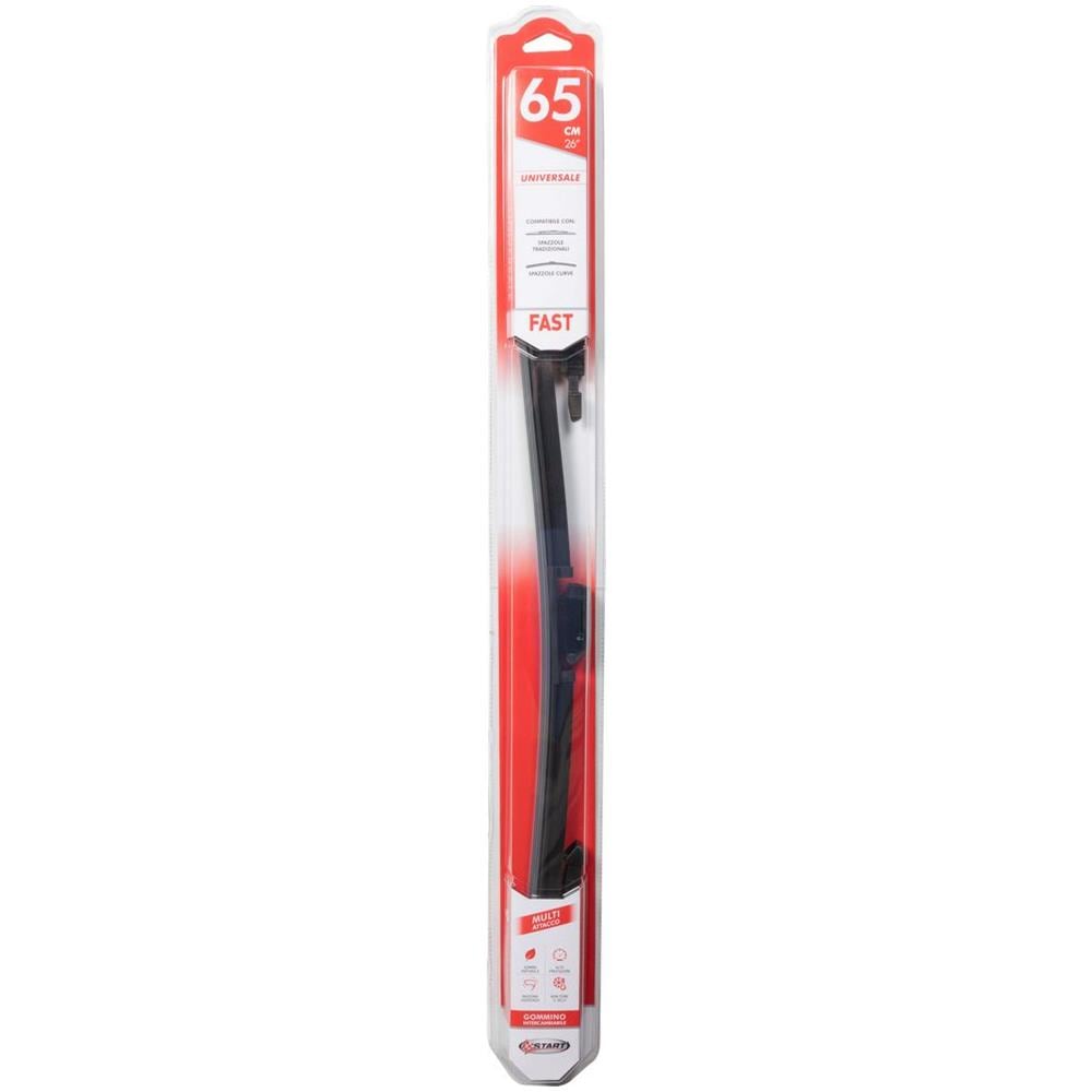Spazzola Tergicristallo Singola Fast 65 Cm - 26"", Per Spazzole Tradizionali E Curve - Foto 1