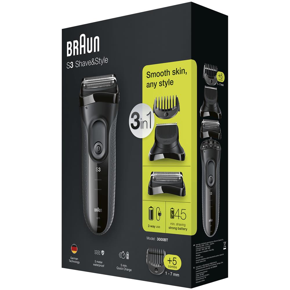 Series 3 3000BT Rasoio Trimmer Grigio - Foto 6