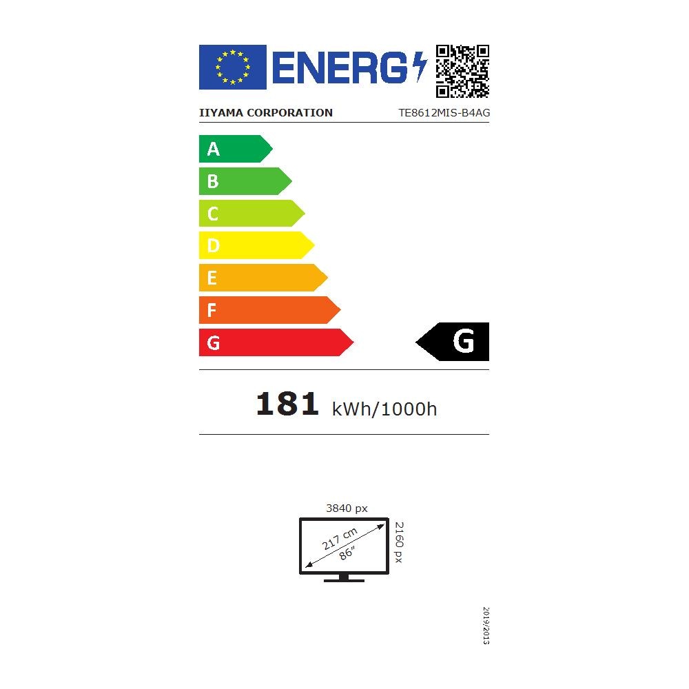 TE8612MIS-B4AG visualizzatore di messaggi Pannello piatto per segnaletica digitale 165,1 cm (65") LCD Wi-Fi 400 cd /m² 4K Ultra HD Nero Touch screen Processore integrato Android 11 24/7 - Foto 9