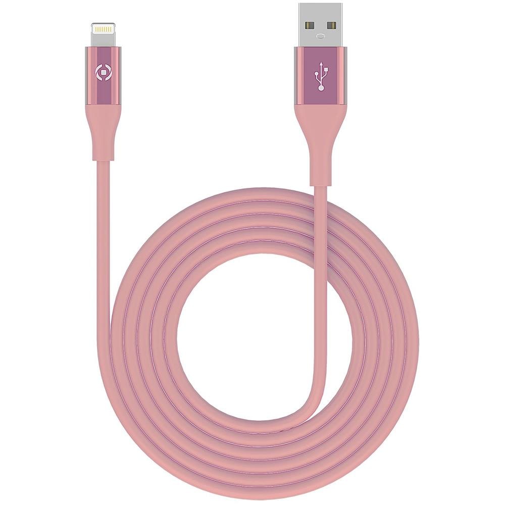 Cavo Dati USB Lightning Colore Rosa - da 3m - Foto 2