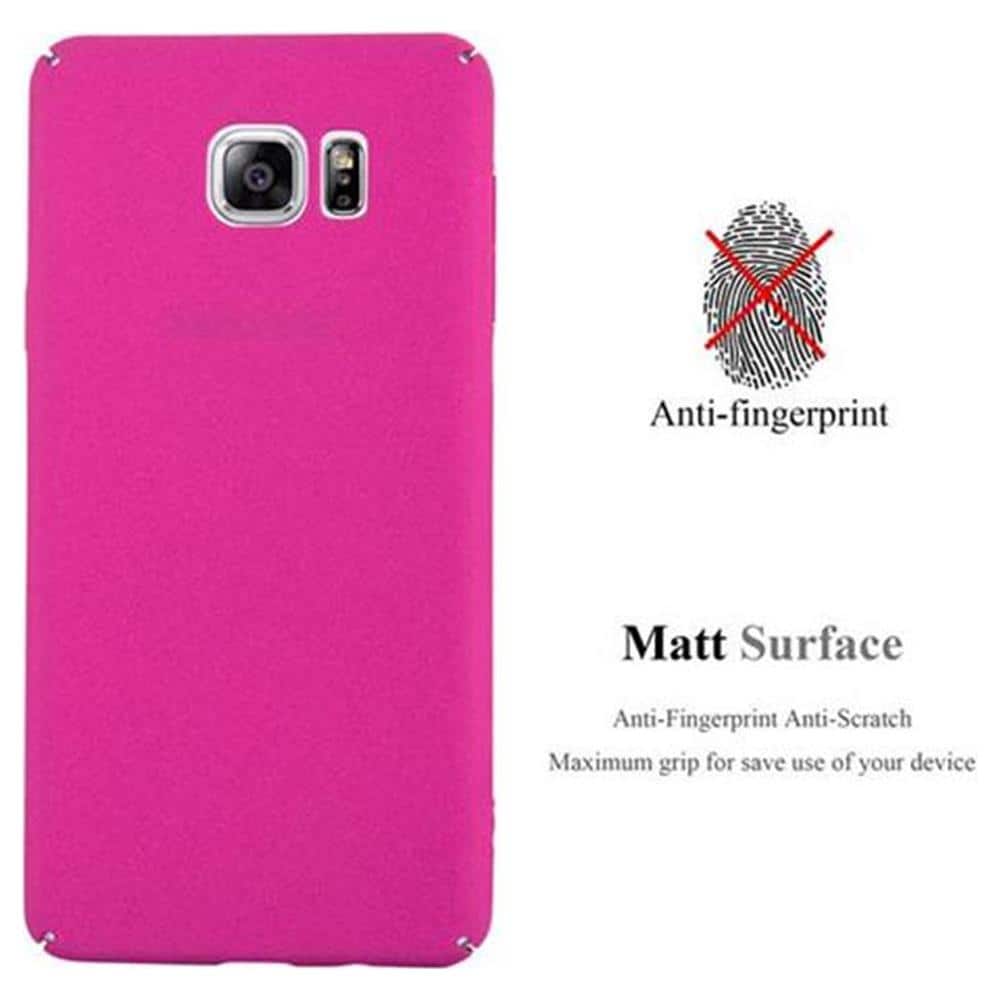 Custodia Compatibile Con Samsung Galaxy Note 5 In Frosty Rosa - Hard Case Coperchio Protettivo In Frosted Look Contro I Graffi E Gli Urti - Foto 2