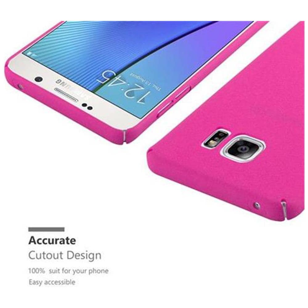 Custodia Compatibile Con Samsung Galaxy Note 5 In Frosty Rosa - Hard Case Coperchio Protettivo In Frosted Look Contro I Graffi E Gli Urti - Foto 6