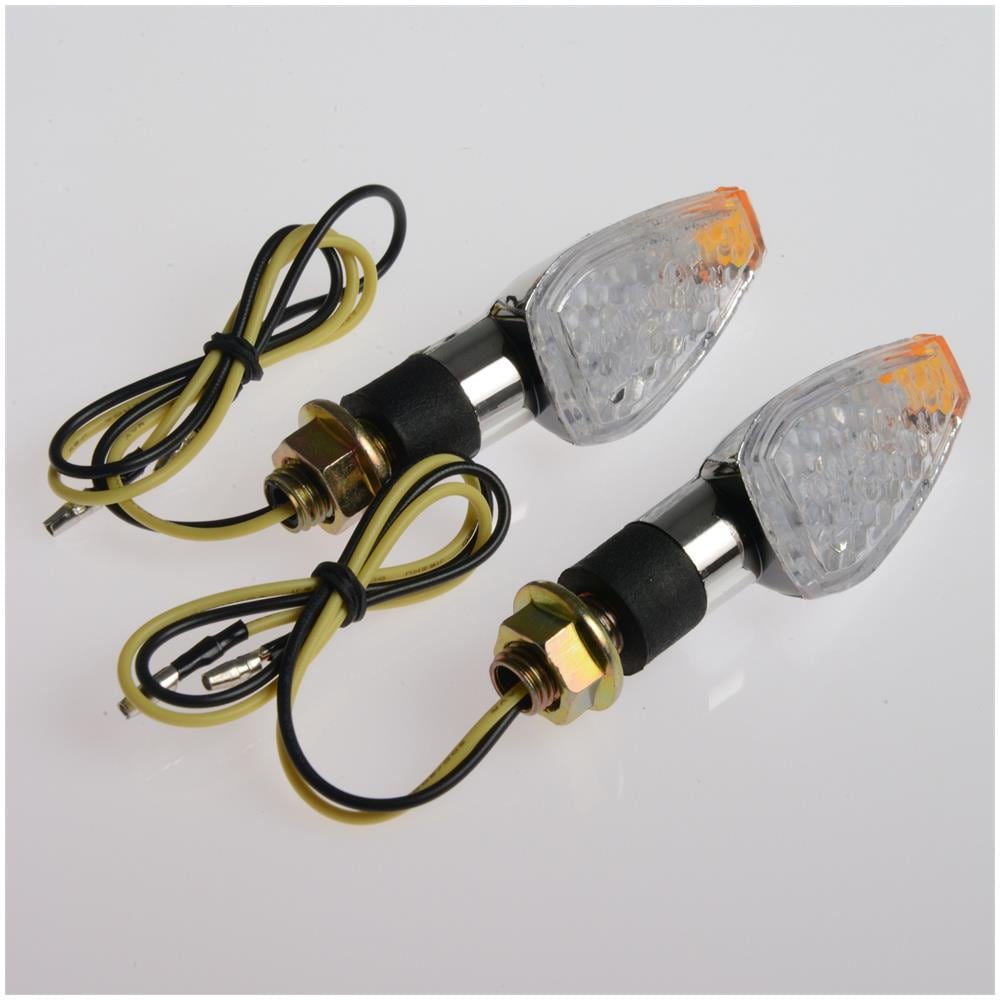 Coppia Frecce Moto Led Indicatori Direzione Sport Universali Naked Cromo - Foto 1