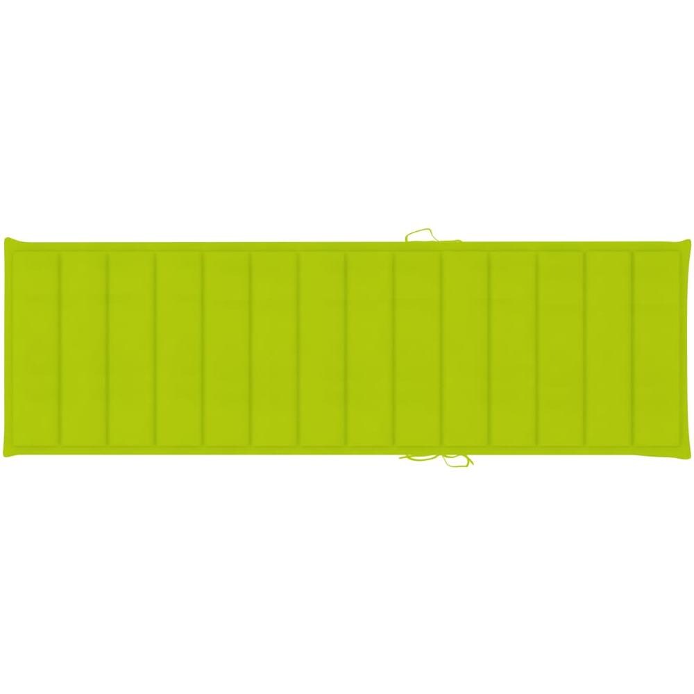 Cuscino Per Lettino Verde Brillante 200x60x4 Cm In Tessuto - Foto 2