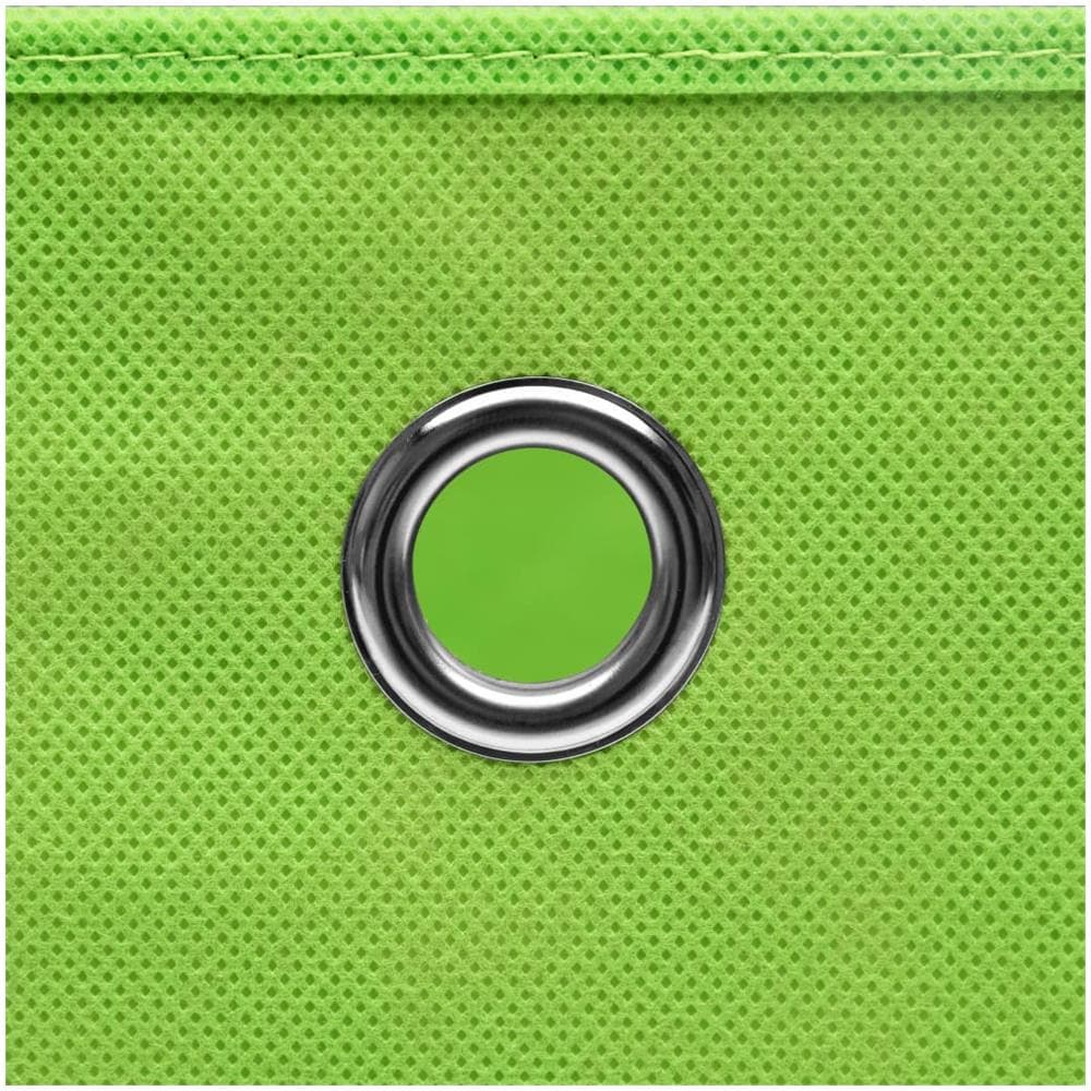 Contenitori 4 pz in Tessuto non Tessuto 28x28x28 cm Verde - Foto 1