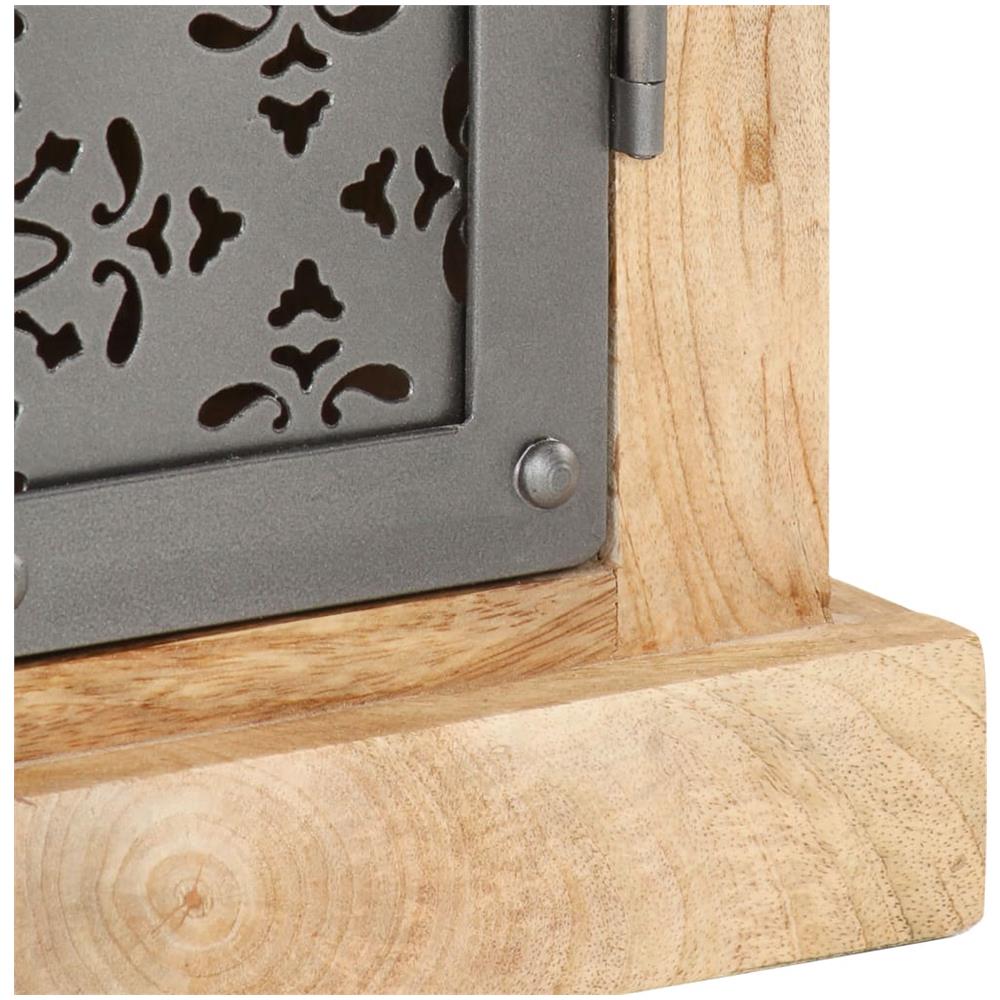 Credenza Con Ante In Acciaio 60x35x75 Cm In Massello Di Mango - Foto 2