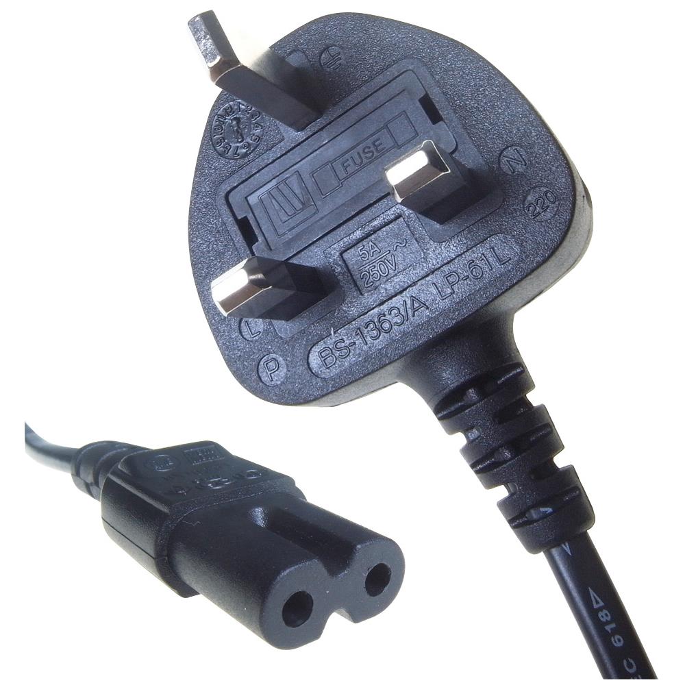 2m UK M / C7, C7 coupler, BS 1363, Maschio / femmina, 183g - Foto 1