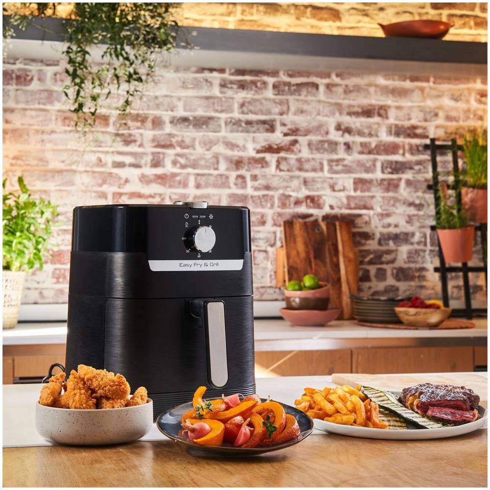 Friggitrice ad Aria Easy Fry & Grill 2in1 EZ501810 Capacità 4,2L Potenza 1400 Watt Colore Nero - Foto 6
