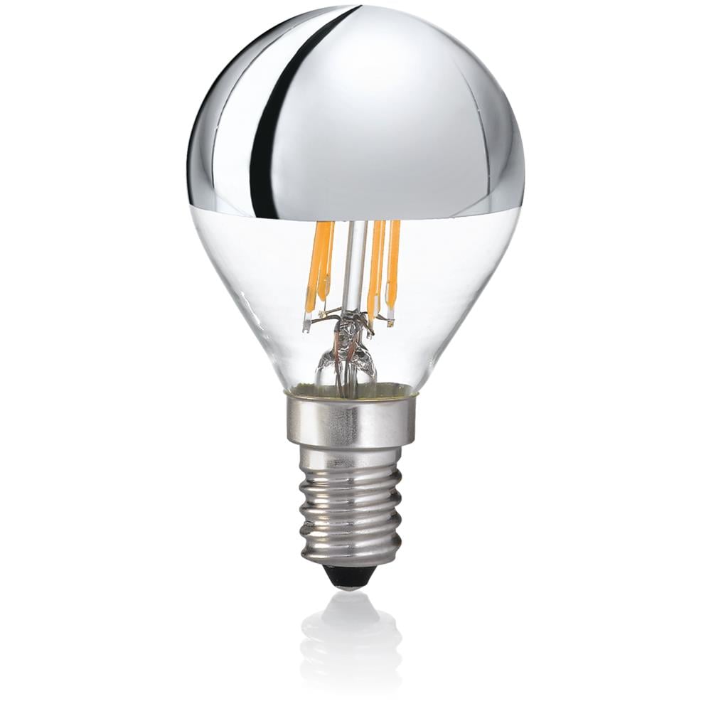 Lampadina E14 Sfera 4w 3000k Cri80 Cromo - 101262 - Foto 1