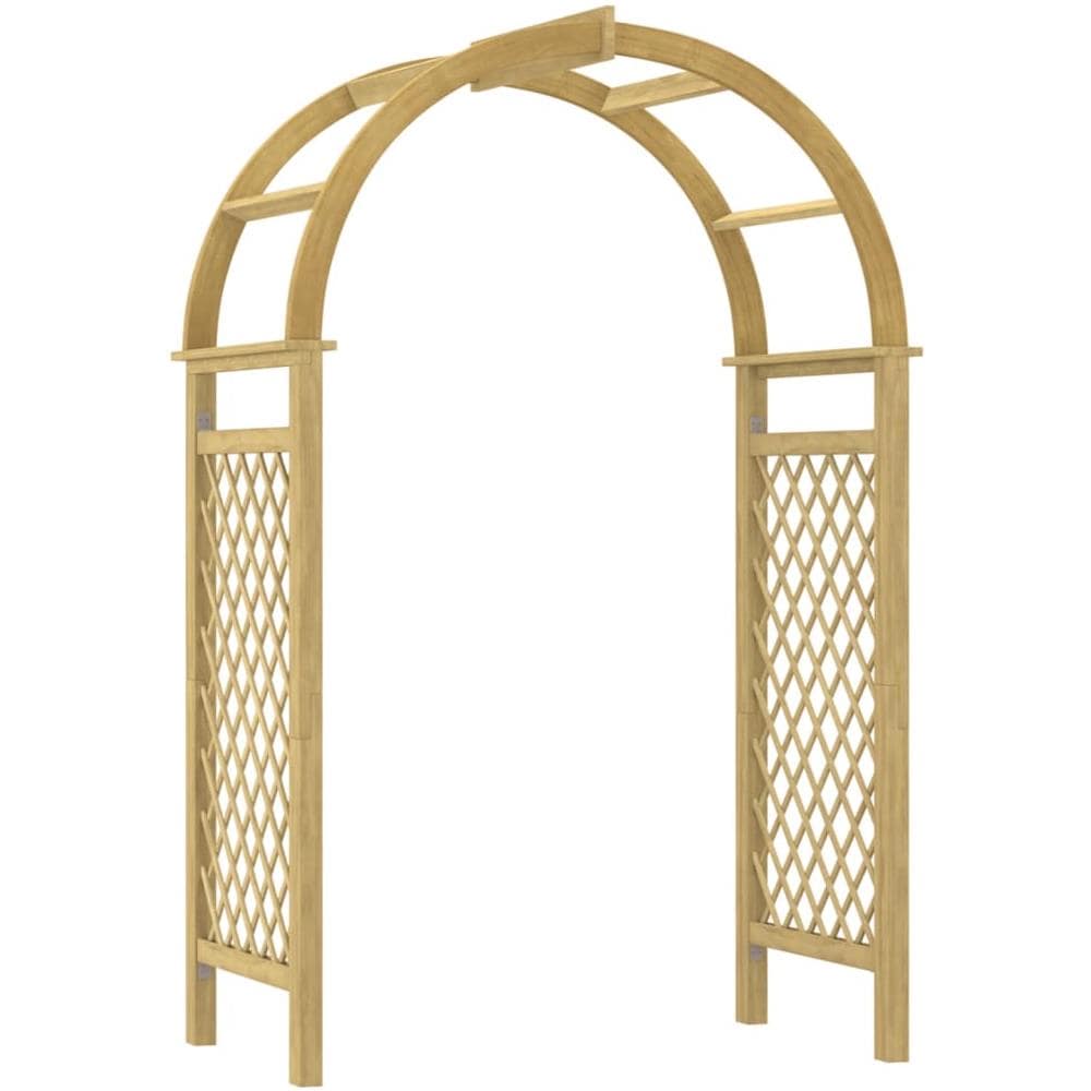 Arco Con Traliccio 141x97x243 Cm In Legno Di Pino Impregnato - Foto 2