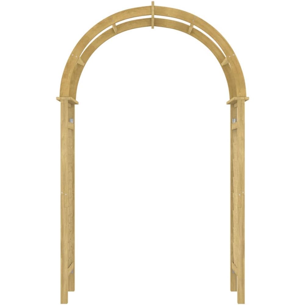 Arco Con Traliccio 141x97x243 Cm In Legno Di Pino Impregnato - Foto 3