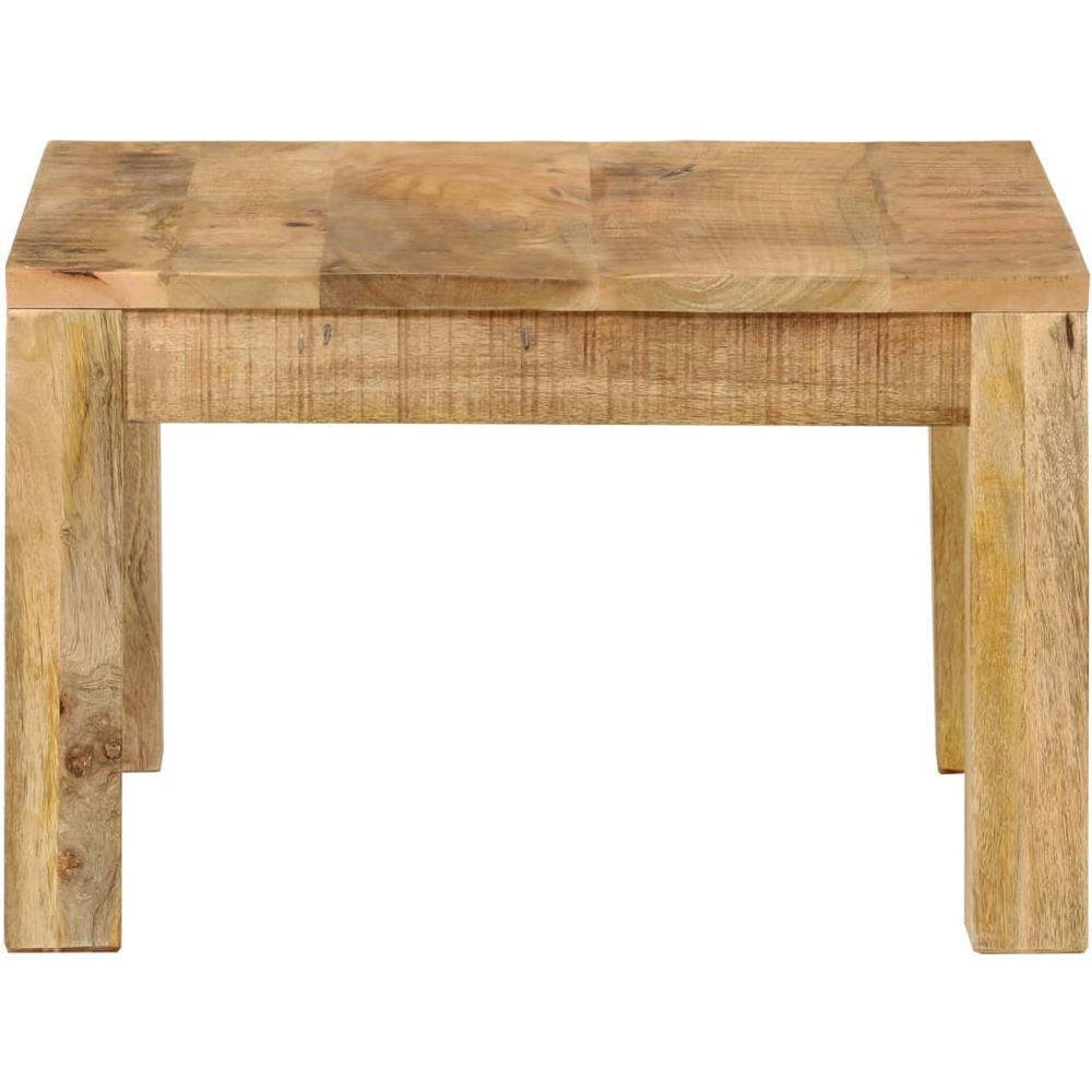 Tavolino Da Salotto 55x55x35 Cm In Legno Massello Di Mango - Foto 2