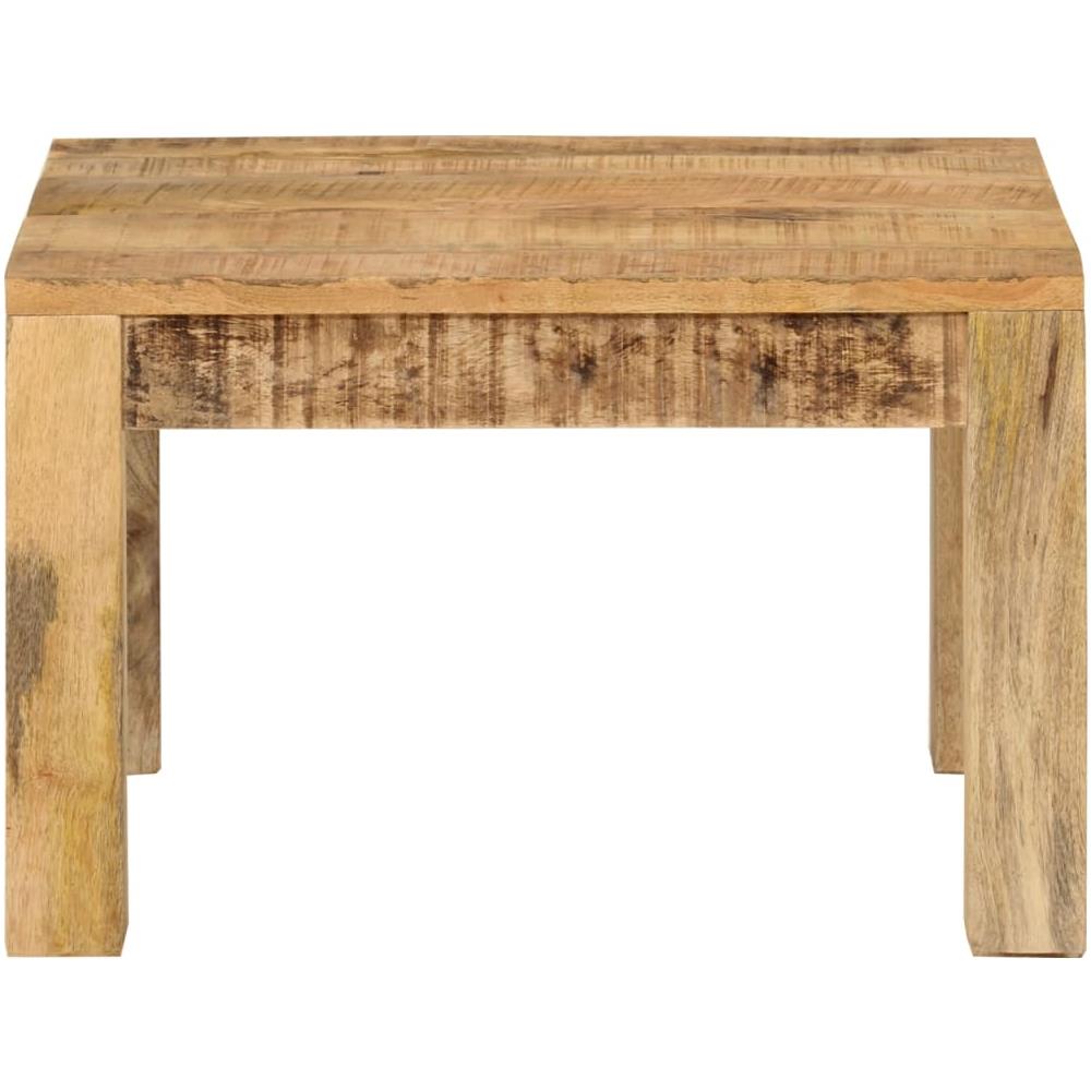 Tavolino Da Salotto 55x55x35 Cm In Legno Massello Di Mango - Foto 3
