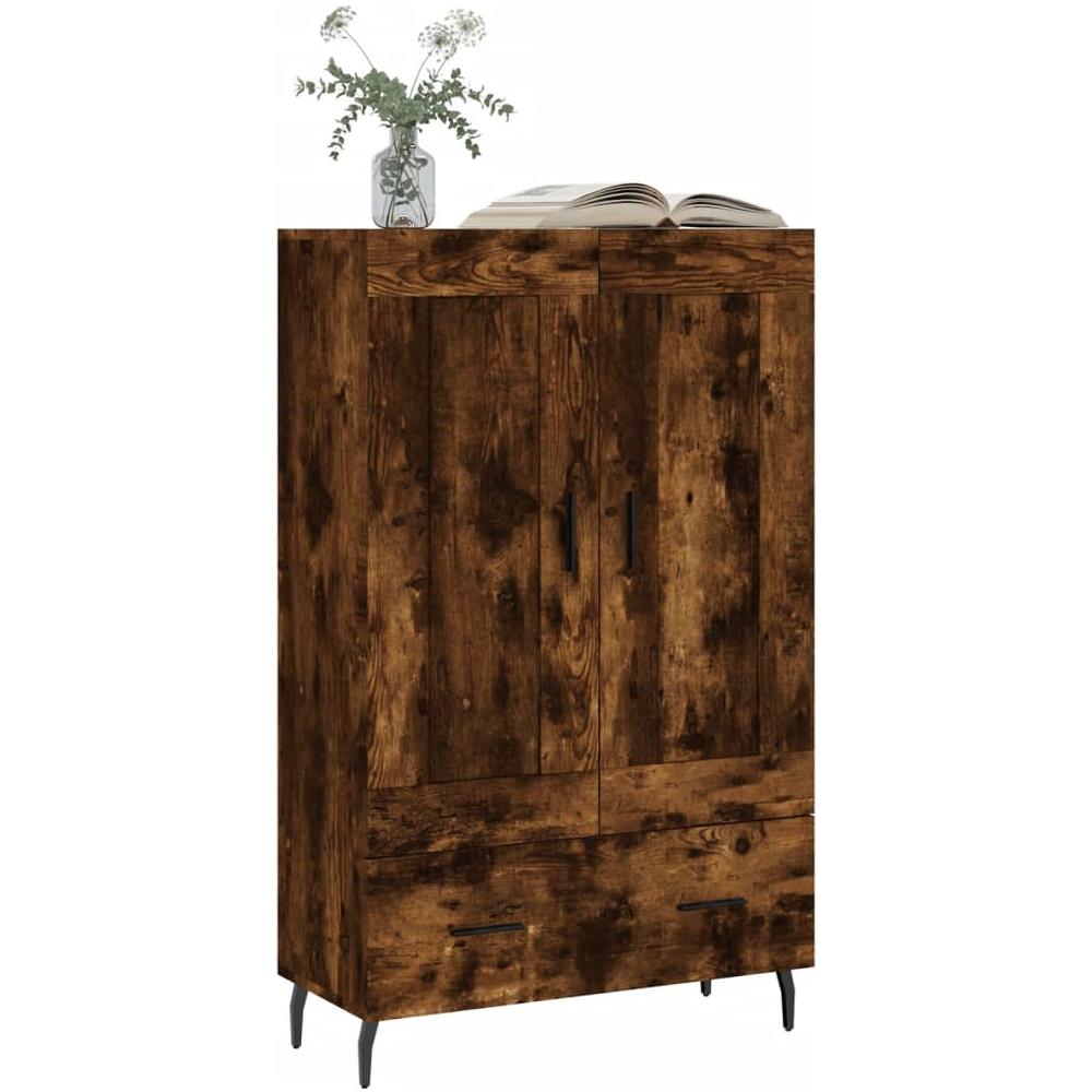 Credenza Rovere Fumo 69,5x31x115 Cm In Legno Multistrato - Foto 3