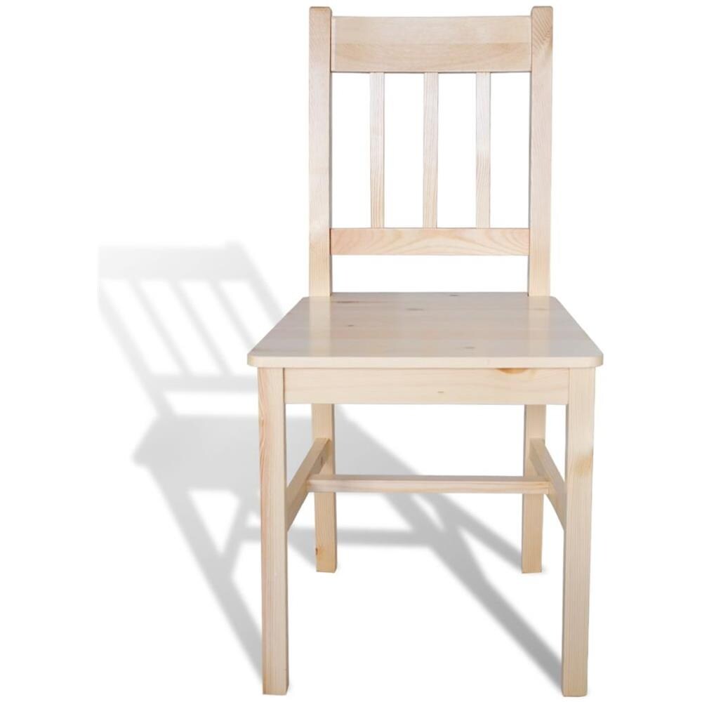 Sedia Da Tavola Legno Colore Naturale 4 Pz - Foto 2