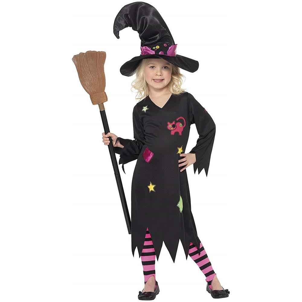 Costume Da Bambina Strega Gatto Halloween 3 A 4 Anni - Foto 2