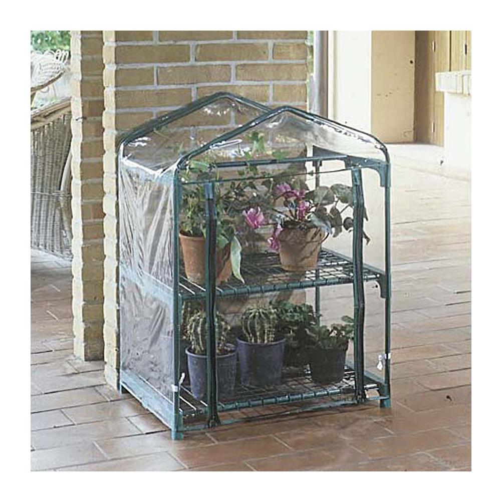 Serra Rettangolare A 2 Ripiani Struttura Acciaio 69x49x98cm Esterno Telo 647/19 - Foto 5