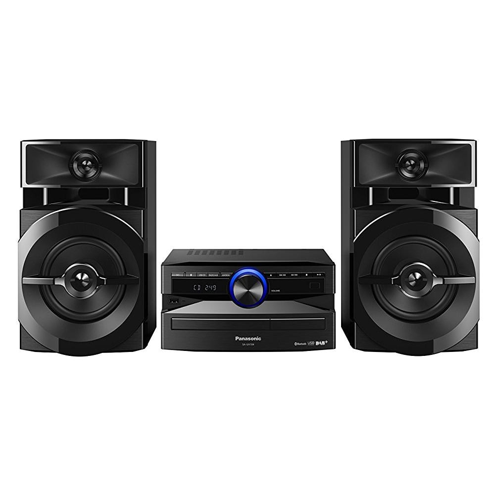 Home Audio Mini System Hi-Fi SC-UX104EG-K Lettore CD Supporto MP3 Potenza Totale 300 W USB Nero - Foto 1