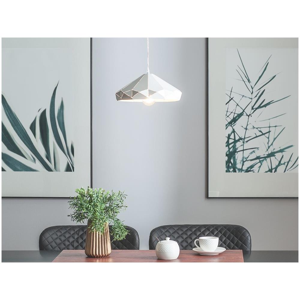 Lampadario In Metallo Bianco Nevola - Foto 2