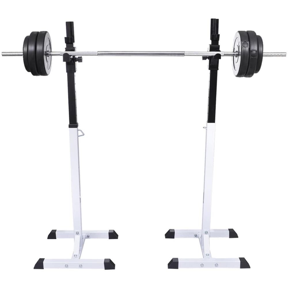 Stazione Per Squat Con Bilanciere E Set Di Manubri Da 60,5 Kg - Foto 2