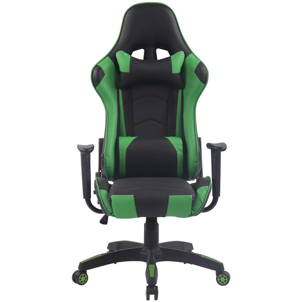 Sedia Gaming Miracle V2 in Similpelle - Sedia Racing 2 Cuscini - Poltrona Girevole con Max Carico 150Kg - Sedia Gamer Regolabile 47-57cm Nero Verde - Foto 2