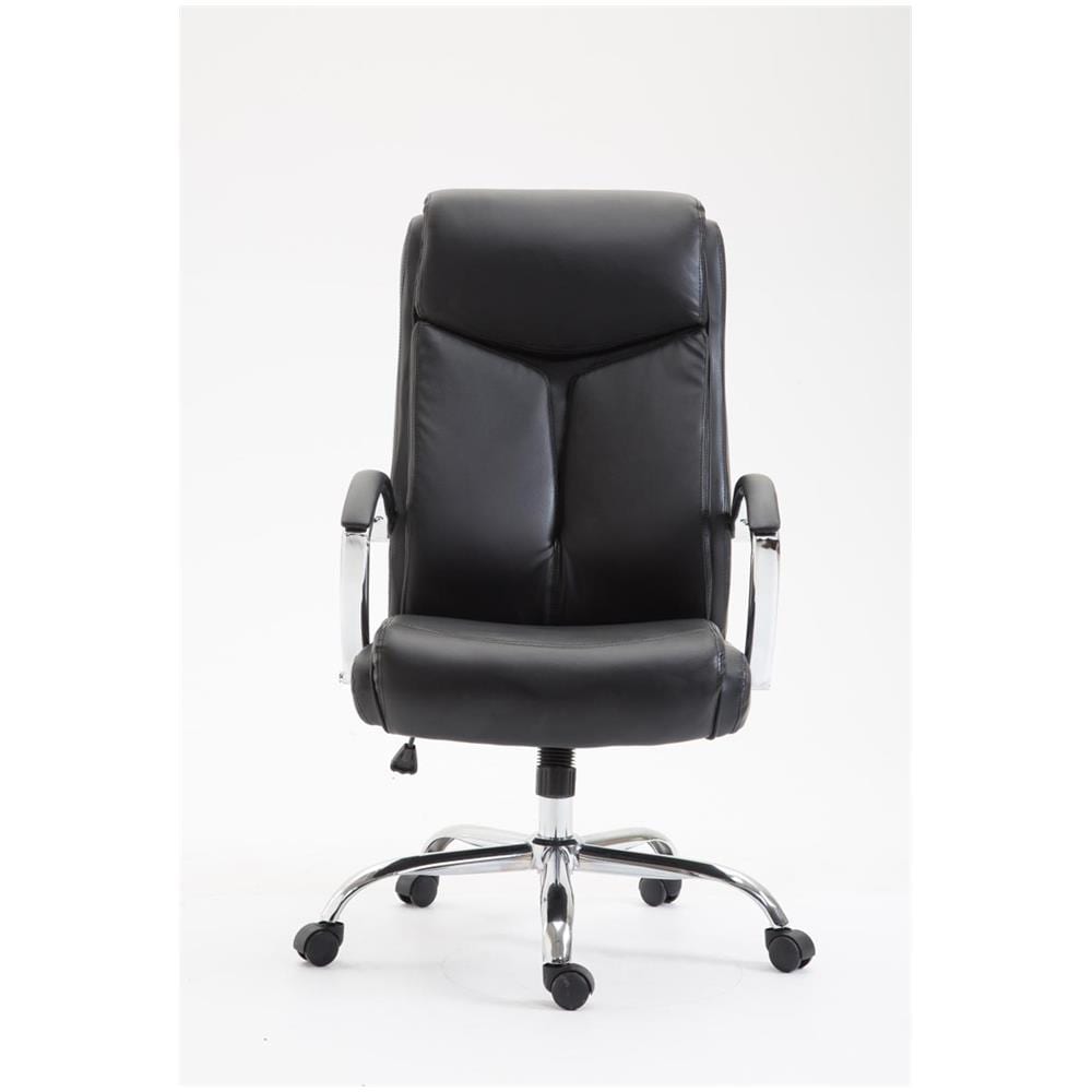 Sedia Ufficio Vaud XL in Similpelle I Poltrona Ergonomica Girevole con Alto Schienale E Braccioli I Poltrona Studio Portata Max 140 kg Nero - Foto 2