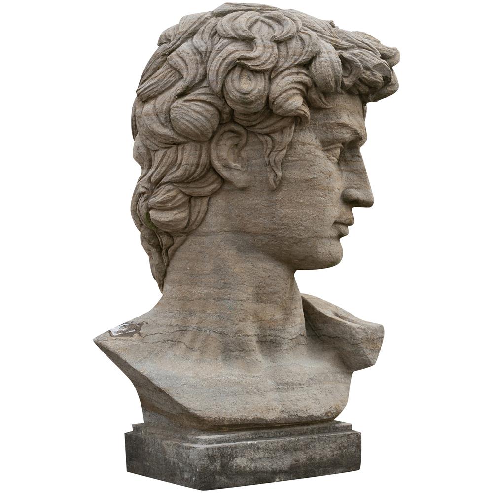 Busto Di David In Pietra, L43xpr35xh64 Cm - Foto 1