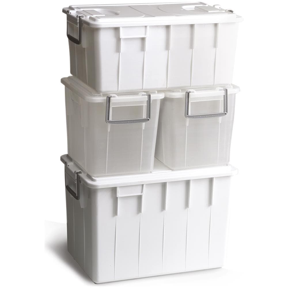 Cassa Per Alimenti In Plastica Da 60 Litri Con Coperchio - Modello Food Box - Bianco - Foto 2