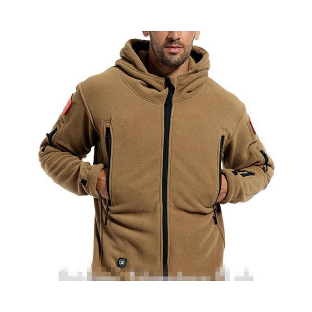 SLOWMOOSE - Giacca Tattica In Pile Termico Invernale Militare Da Uomo /  Cappotto Sportivo Con Cappuccio, Giacche Militari Da Trekking Softshell [  nero / I] - ePRICE